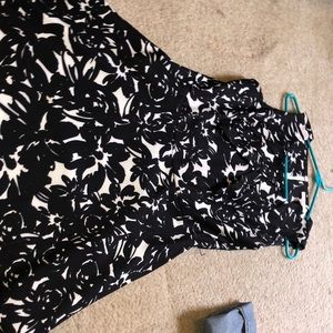 Dress barn black and white dress